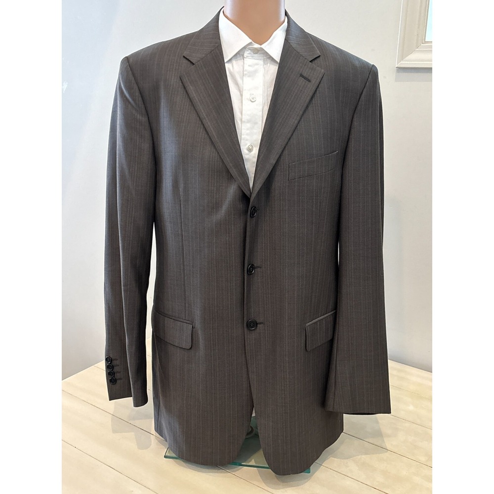 Missoni Blazer Mens 44L Black Jacket Coat Suit 100% Wool